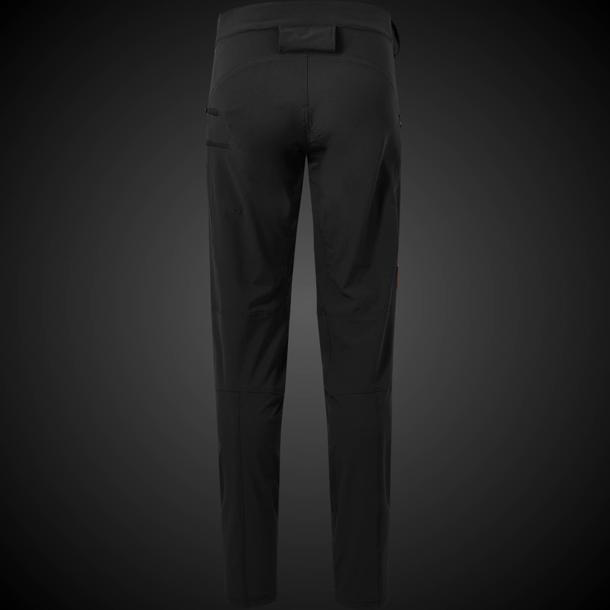 "Sleek black mountain biking pants from the Gravity 1.02 range, designed for optimal performance across diverse terrains